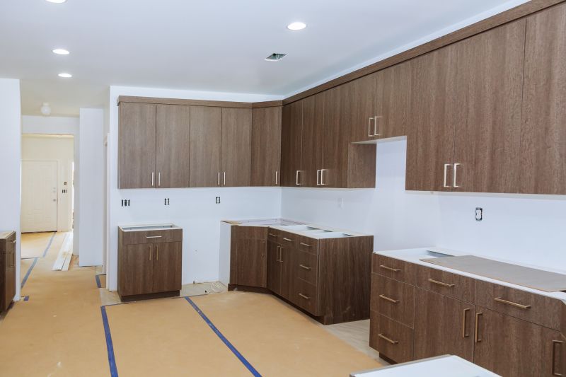 Reinstalled Kitchen Cabinets